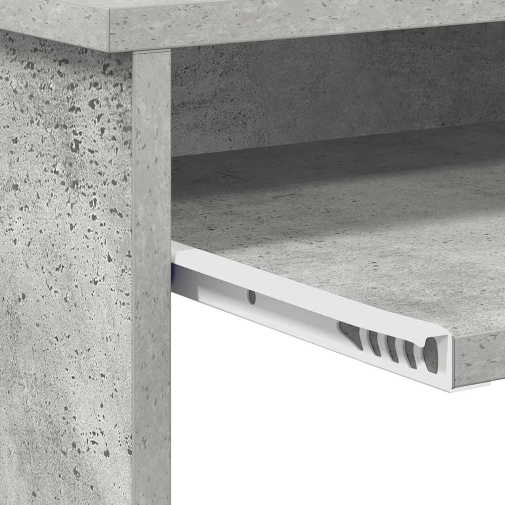 Stol Betonski sivi 106 x 41 x 88.5 cm Konstruirano drvo