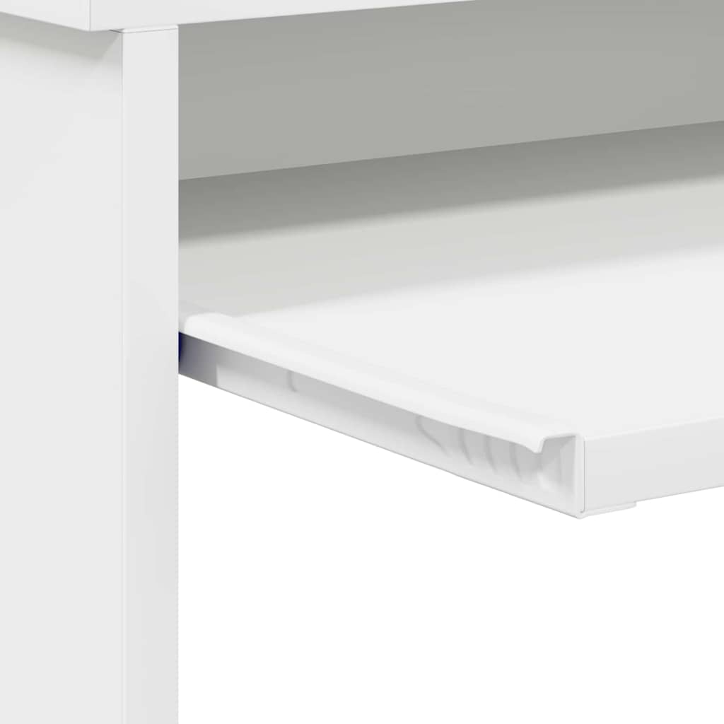 Stol s ladicama Bijelo 120,5 x 44 x 88,5 cm Konstruirano drvo