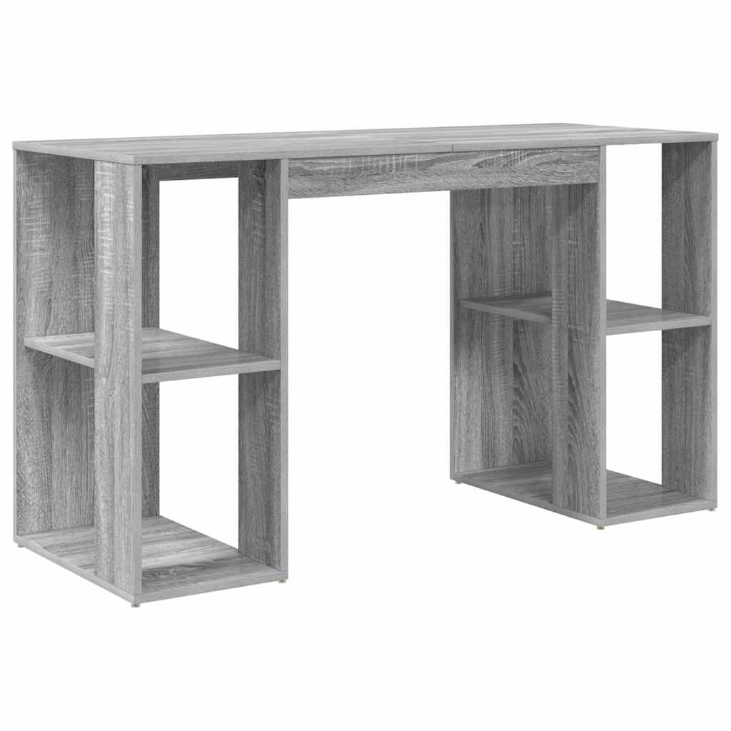 Stol s policom Siva Sonoma 130 x 50.5 x 75 cm Konstruirano drvo