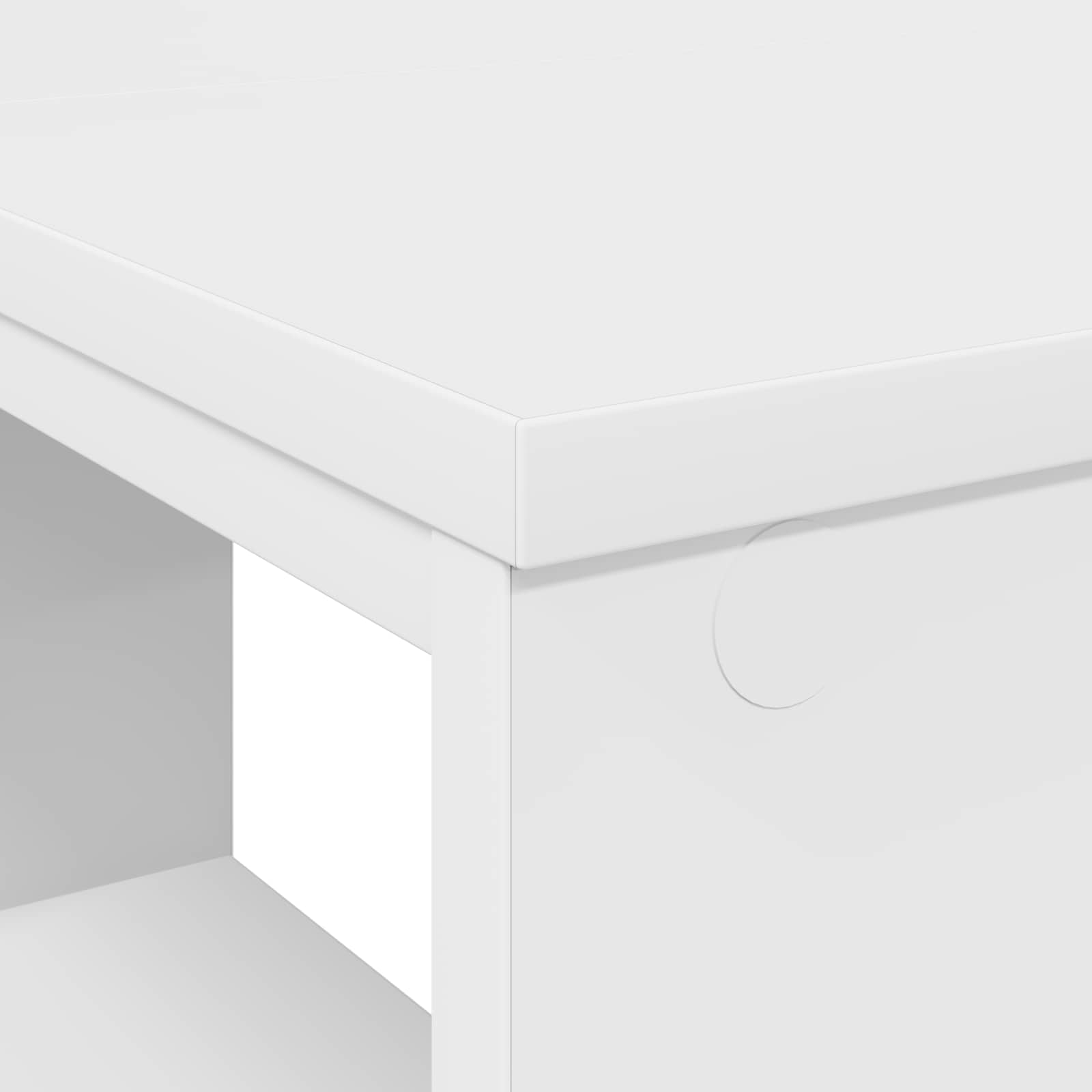 Stol s policom Bijelo 90 x 50 x 75 cm Konstruirano drvo