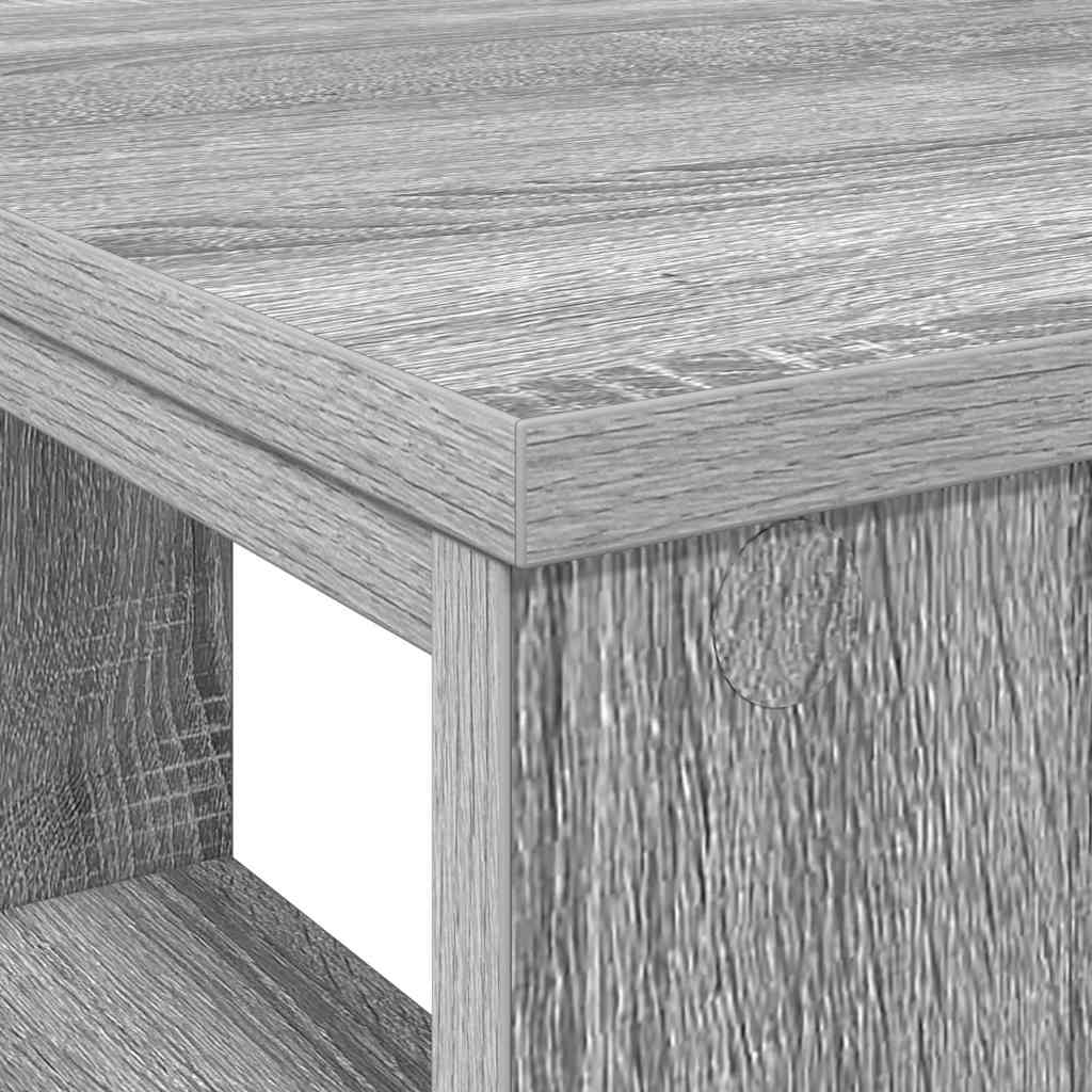 Stol s policom Siva Sonoma 90 x 50 x 75 cm Konstruirano drvo