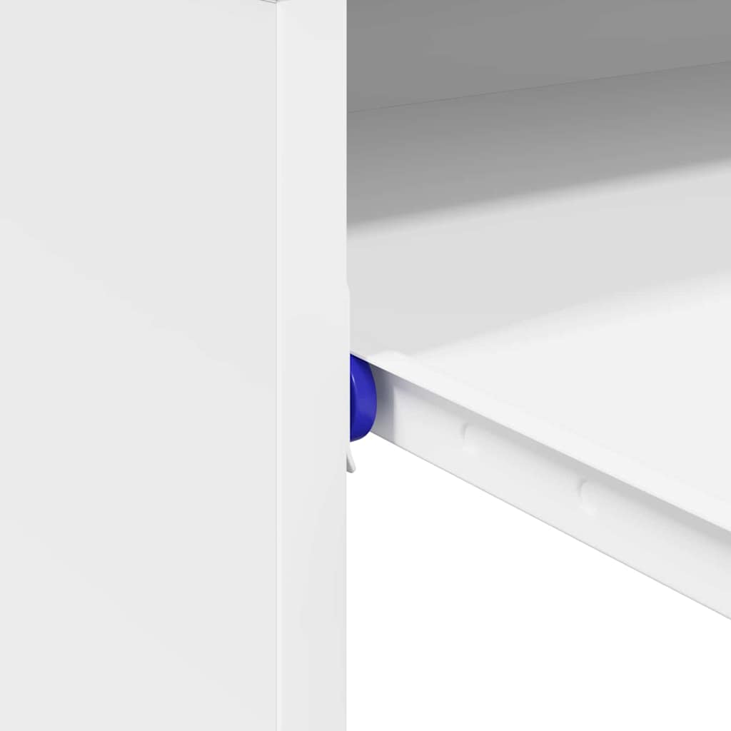 Stol s ladicama Bijelo 77.5 x 43 x 79 cm Konstruirano drvo