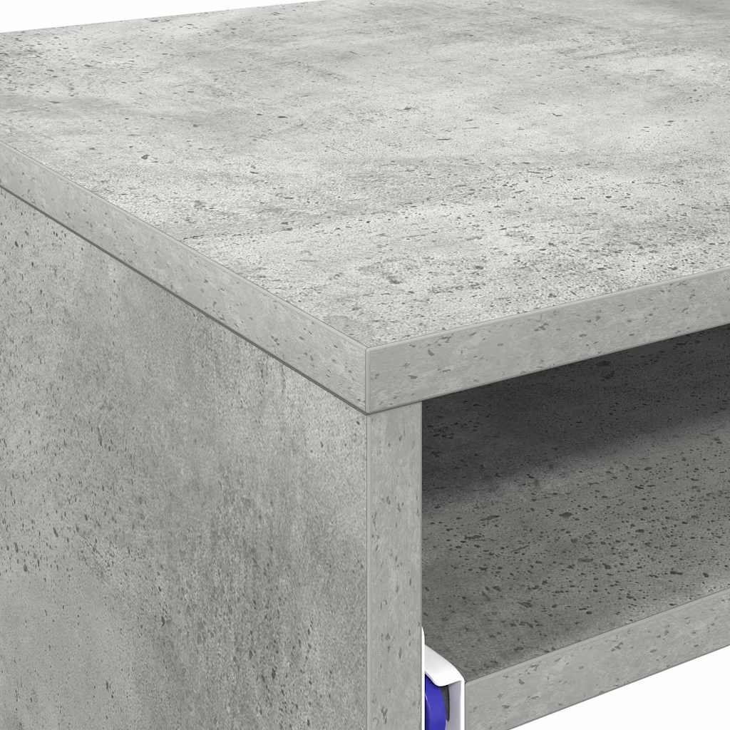 Stol Betonski sivi 77.5 x 43 x 79 cm Konstruirano drvo