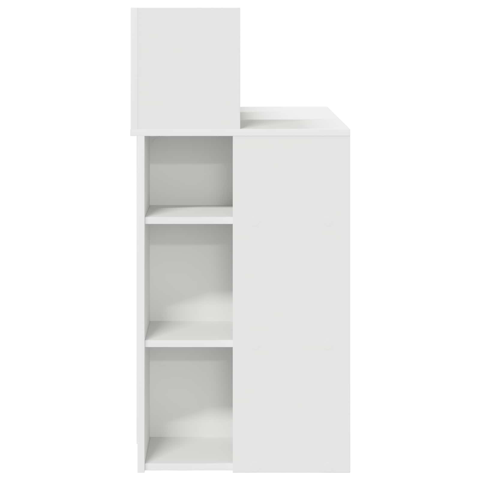 Stol s policom Bijelo 90 x 48 x 101,5 cm Konstruirano drvo