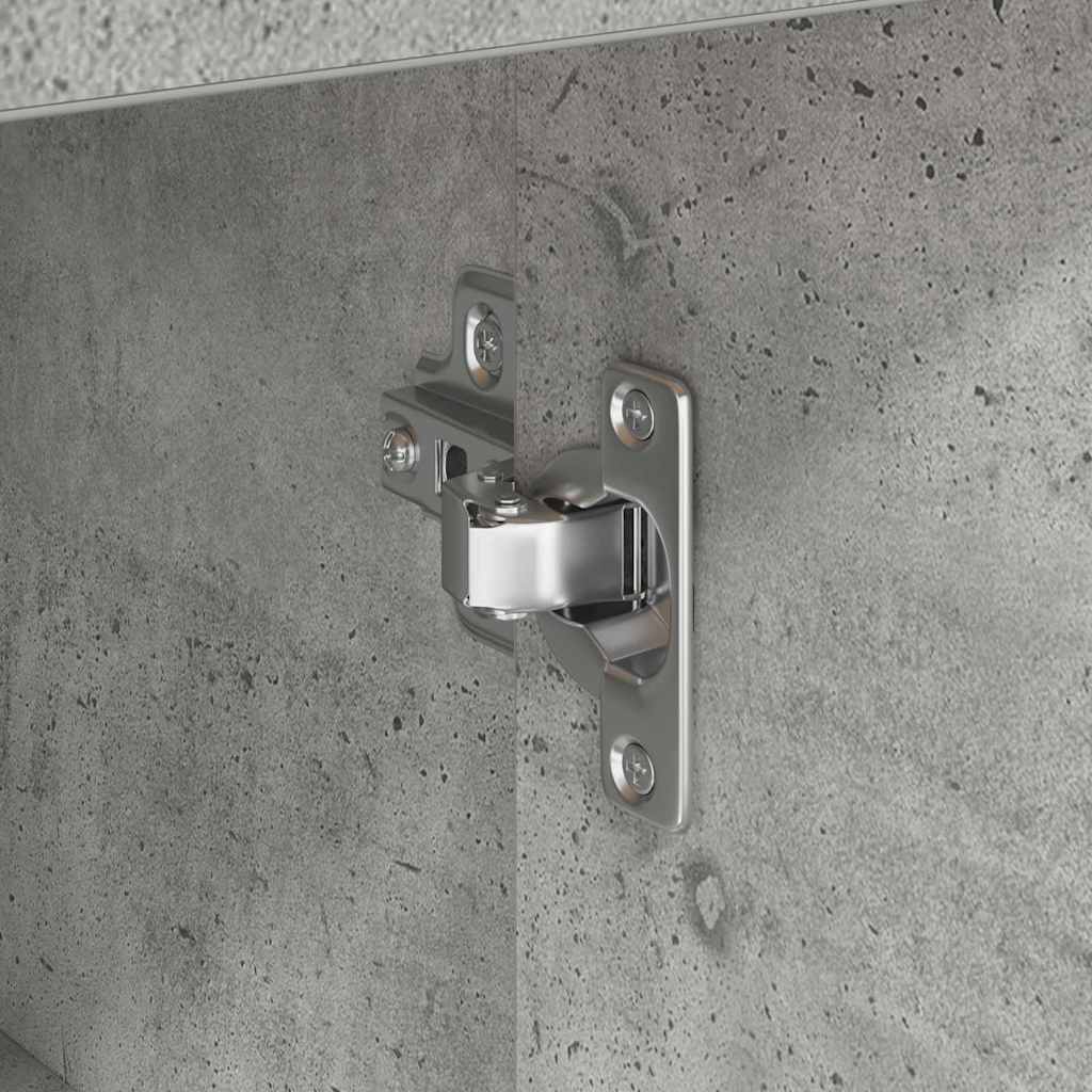 Kreveta s ladicama Betonski sivi 38 x 34 x 75 cm