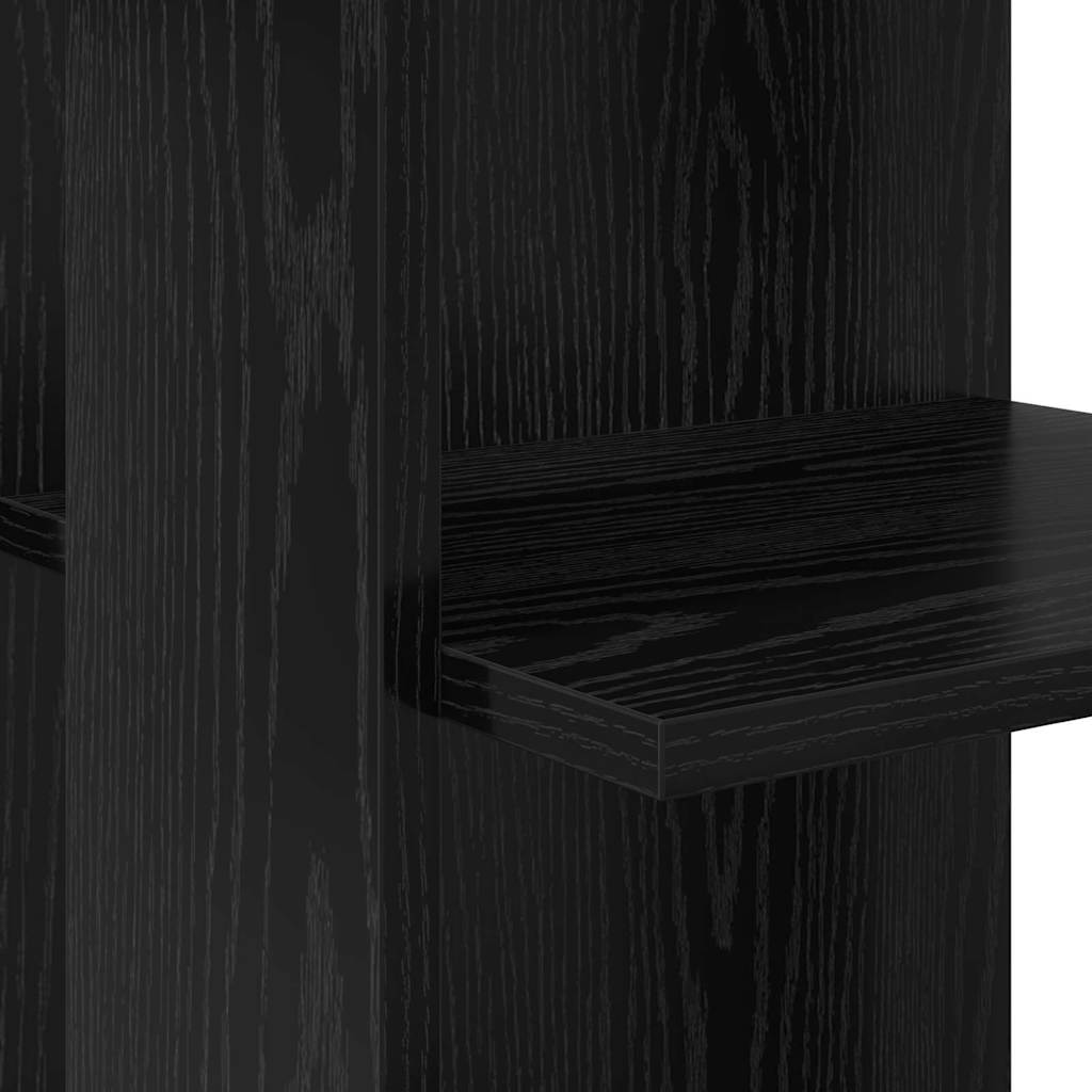 Kutni stol Crni hrast 140 x 113,5 x 75 cm Konstruirano drvo