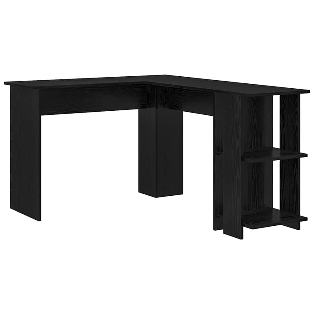 Kutni stol Crni hrast 140 x 113,5 x 75 cm Konstruirano drvo