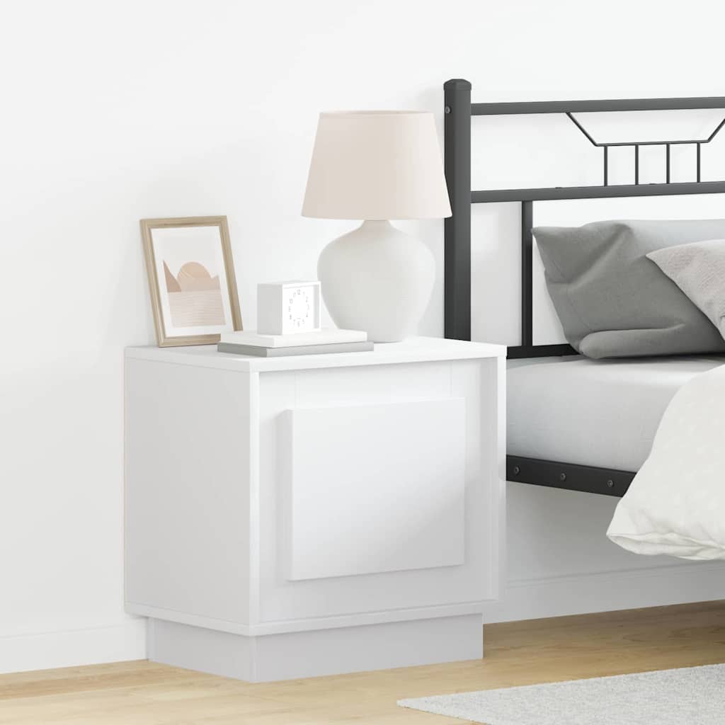 Noćni ormar 2 pcs Bijelo 44 x 34,5 x 45 cm Konstruirano drvo