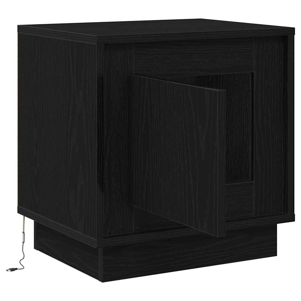 Noćni ormar 2 pcs Crna 44 x 34,5 x 45 cm Konstruirano drvo