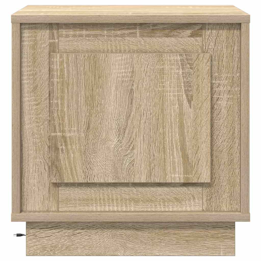 Noćni ormar S LED lampica 2 pcs Sonoma hrast 44 x 34,5 x 45 cm