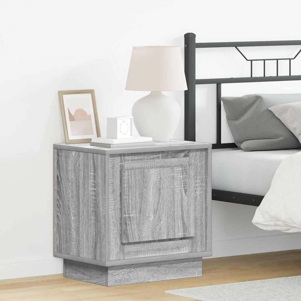 Noćni ormar Siva 44 x 34,5 x 45 cm Konstruirano drvo