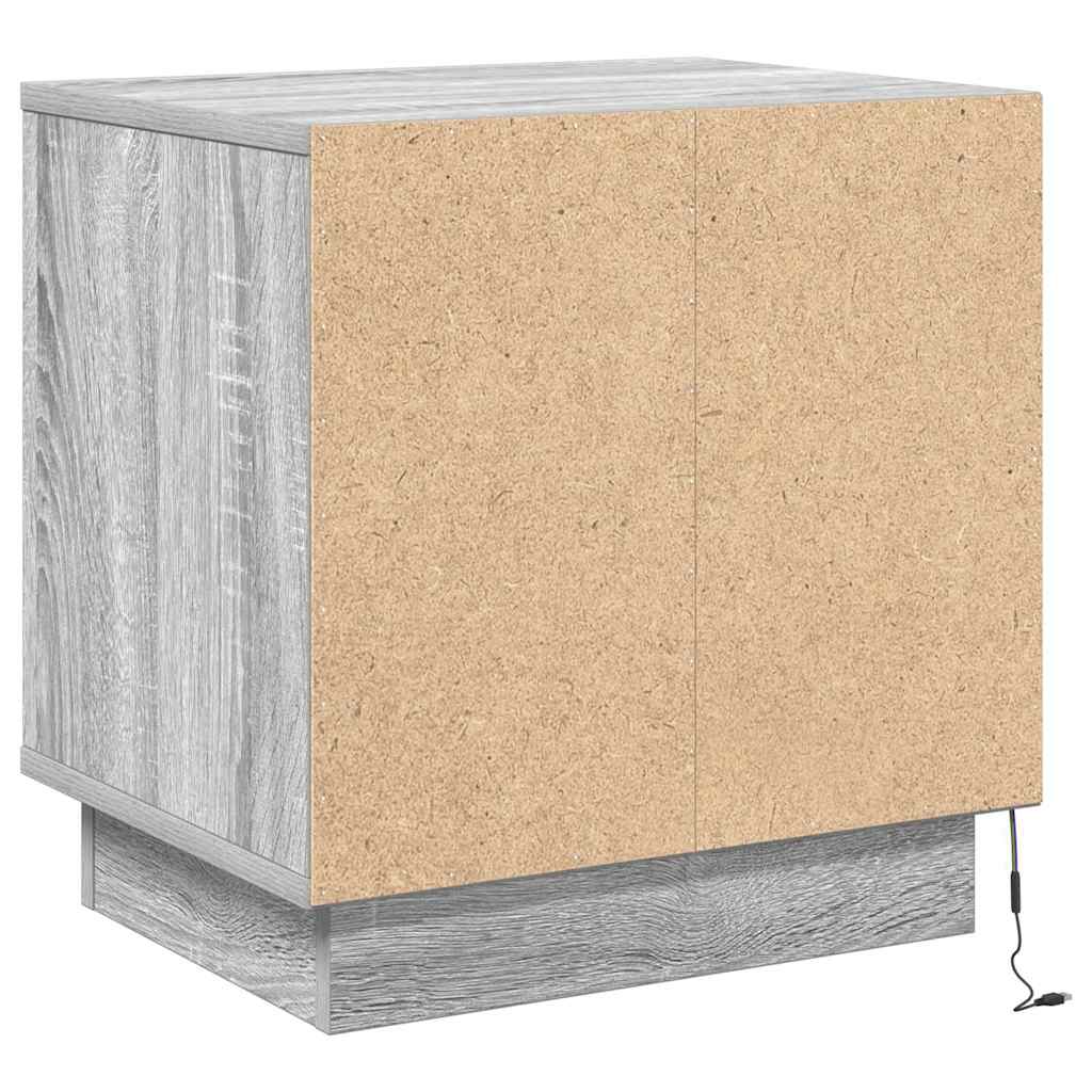 Noćni ormar 2 pcs Siva 44 x 34,5 x 45 cm Konstruirano drvo