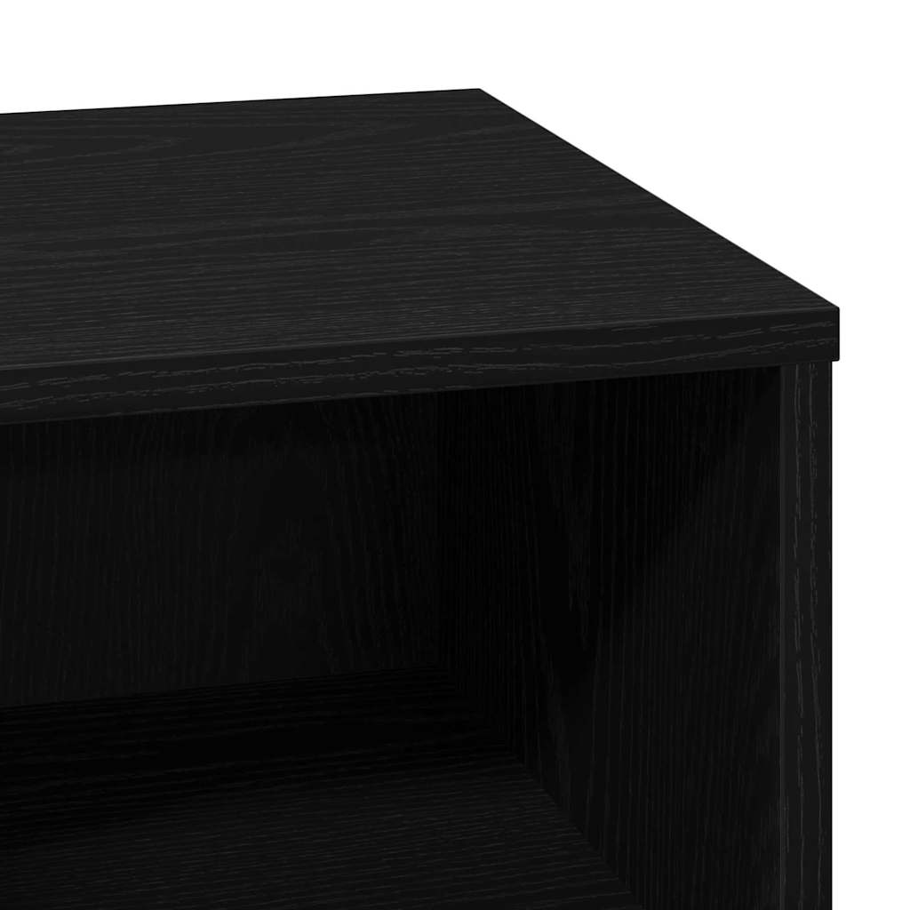 Noćni ormar Crni hrast 50 x 34,5 x 50 cm. Konstruirano drvo