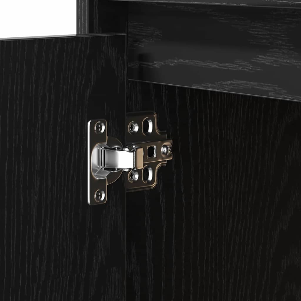 Noćni ormar s ladicama 2 pcs Crni hrast 50 x 34,5 x 50 cm.