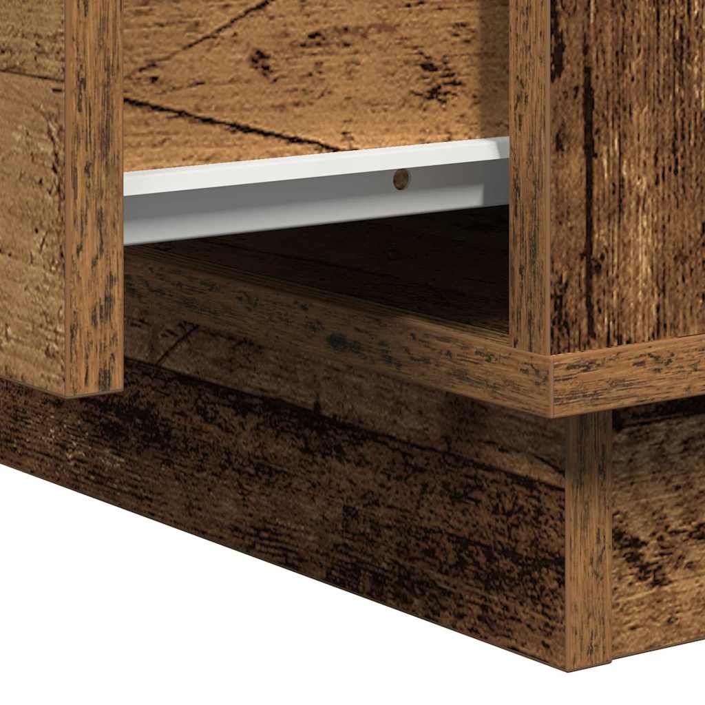 Noćni ormar s ladicama 2 pcs Staro drvo 50 x 34,5 x 50 cm.