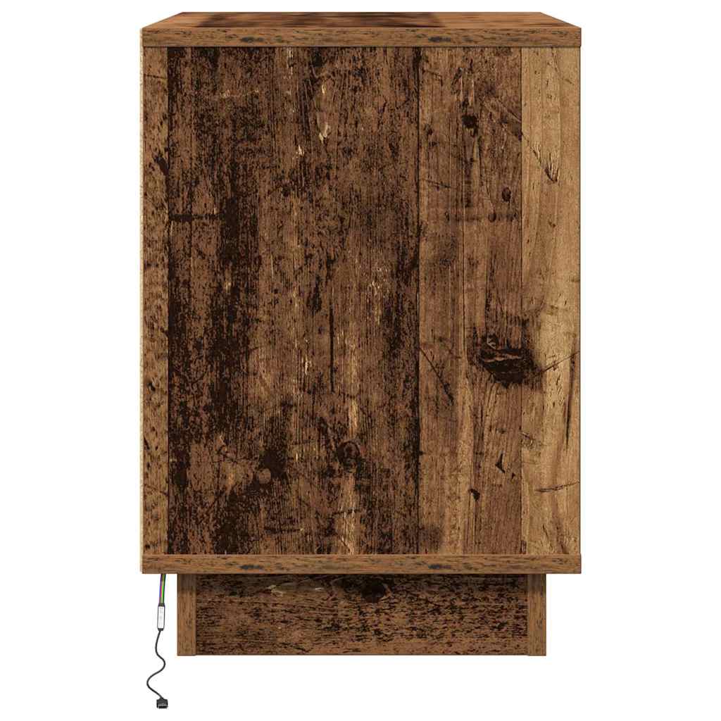 Noćni ormar s ladicama 2 pcs Staro drvo 50 x 34,5 x 50 cm.