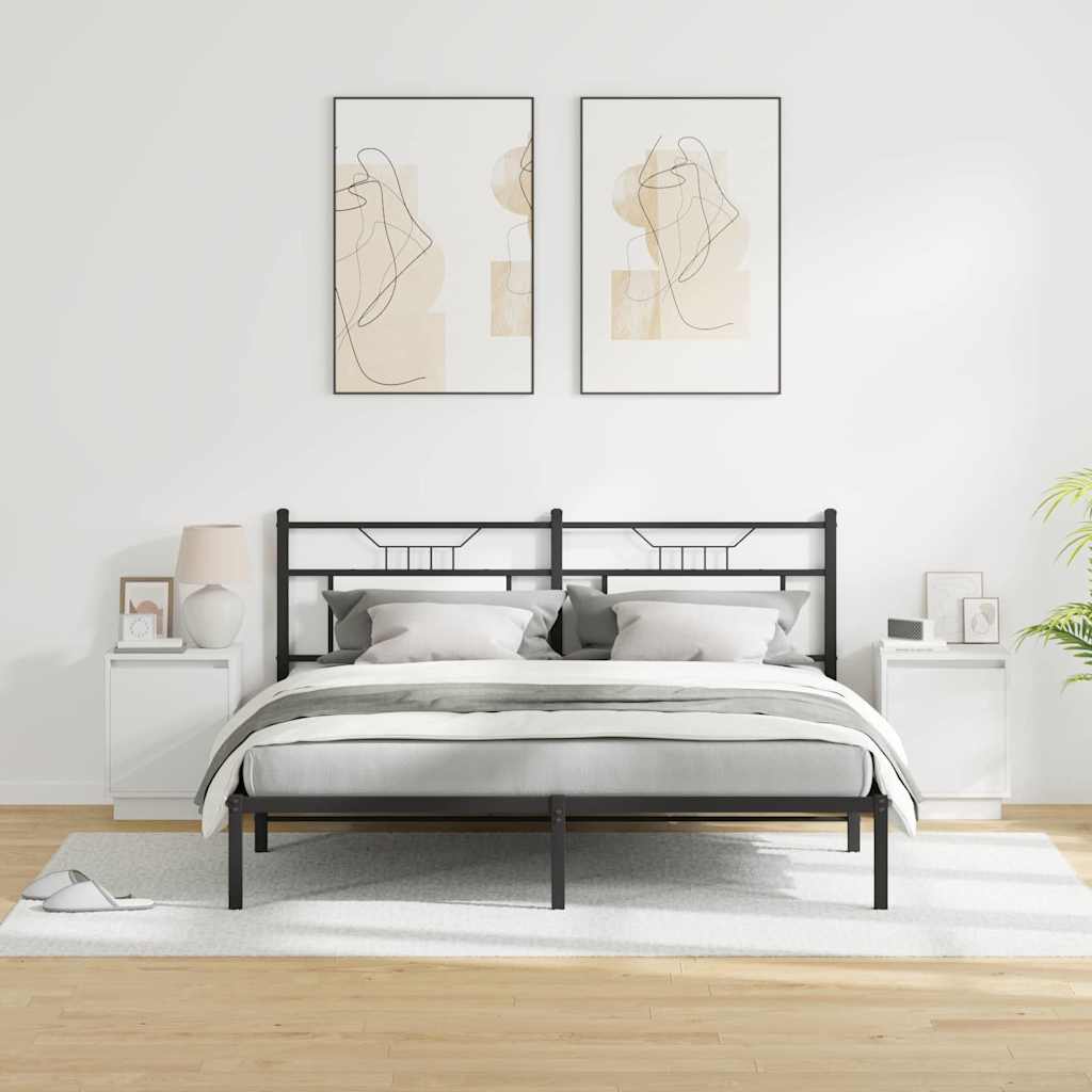Noćni ormar 2 pcs Bijelo 39 x 34,5 x 50 cm Konstruirano drvo