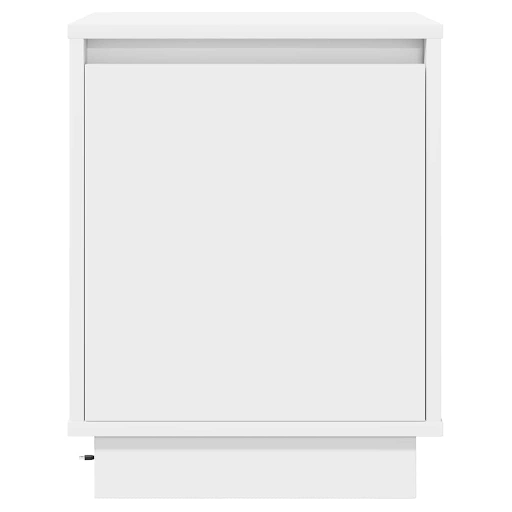 Noćni ormar 2 pcs Bijelo 39 x 34,5 x 50 cm Konstruirano drvo