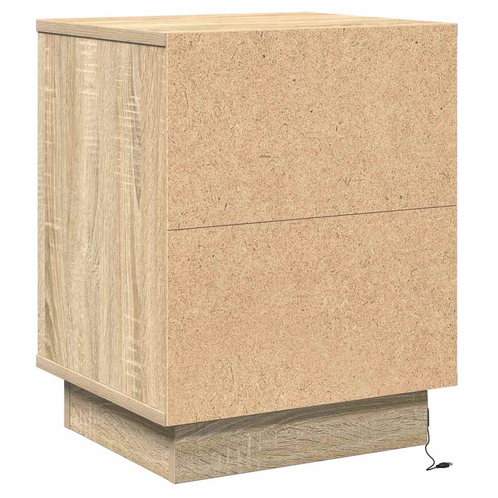 Noćni ormar 2 pcs Sonoma hrast 39 x 34,5 x 50 cm