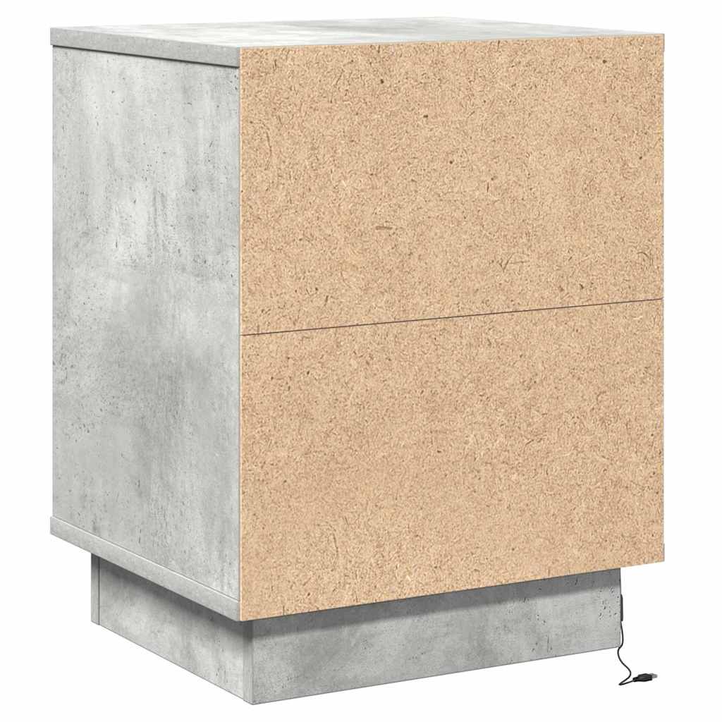 Noćni ormar Betonski sivi 39 x 34,5 x 50 cm Konstruirano drvo
