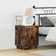 Noćni ormar s 2 pcs Dimljeni hrast 39 x 34.5 x 50 cm