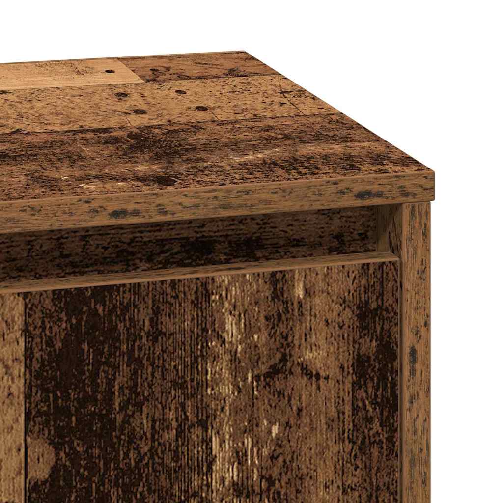 Noćni ormar 2 pcs Staro drvo 39 x 34,5 x 50 cm