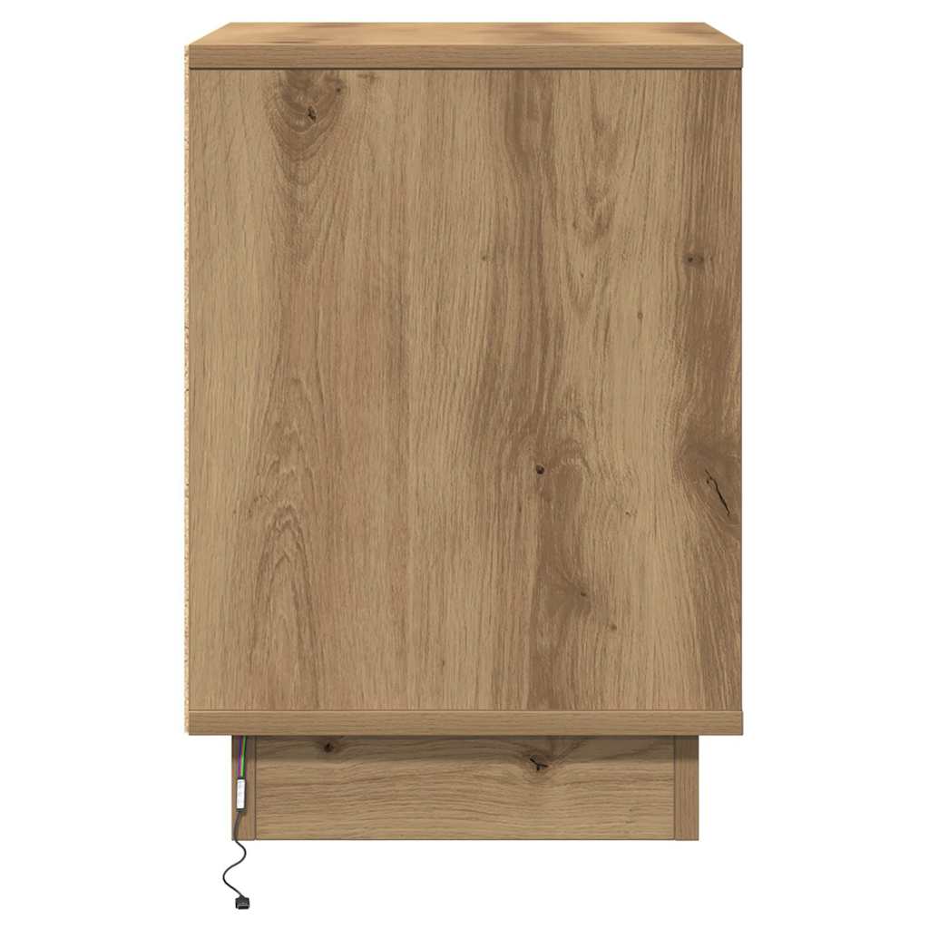 Noćni ormar 2 pcs Umjetnički hrast 39 x 34,5 x 50 cm