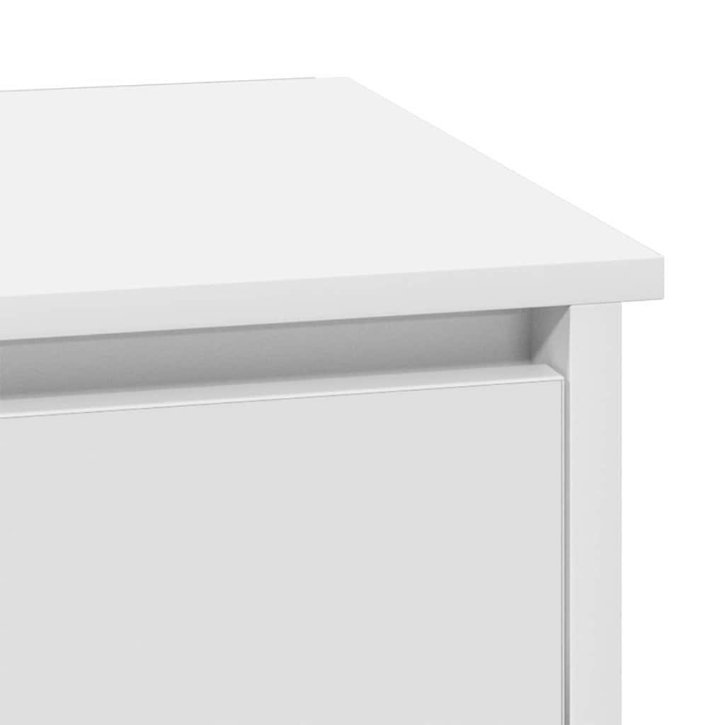 Noćni ormar 2 pcs Bijelo 39 x 34,5 x 50 cm Konstruirano drvo