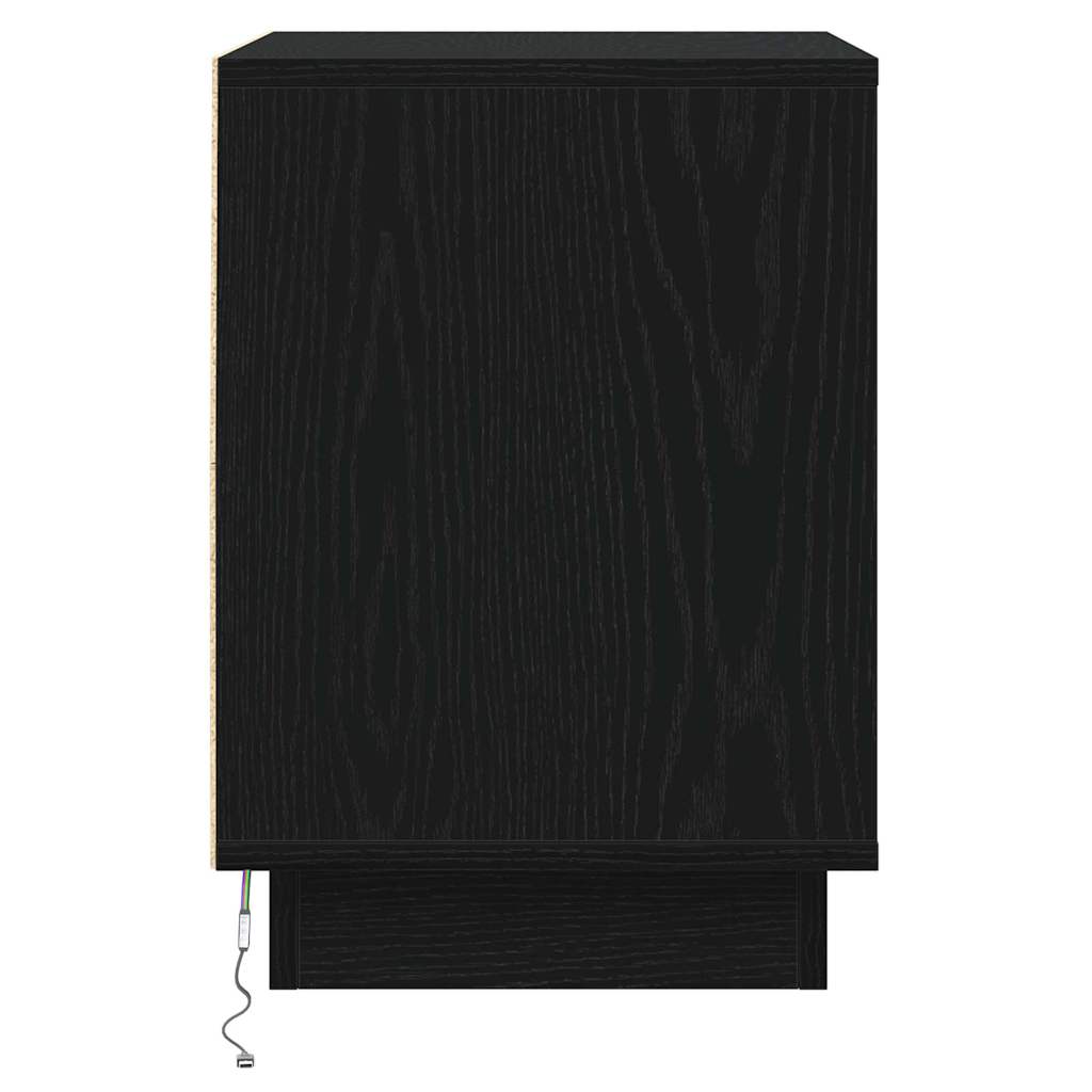Noćni ormar Crni hrast 39 x 34,5 x 50 cm Konstruirano drvo