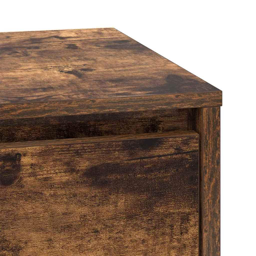 Noćni ormar s ladicama 2 pcs Dimljeni hrast 39 x 34,5 x 50 cm