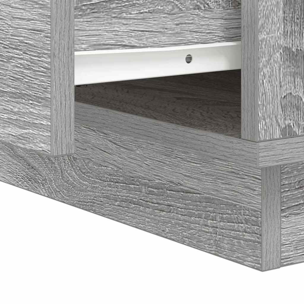 Noćni ormar s ladicama Siva 39 x 34,5 x 50 cm Konstruirano drvo
