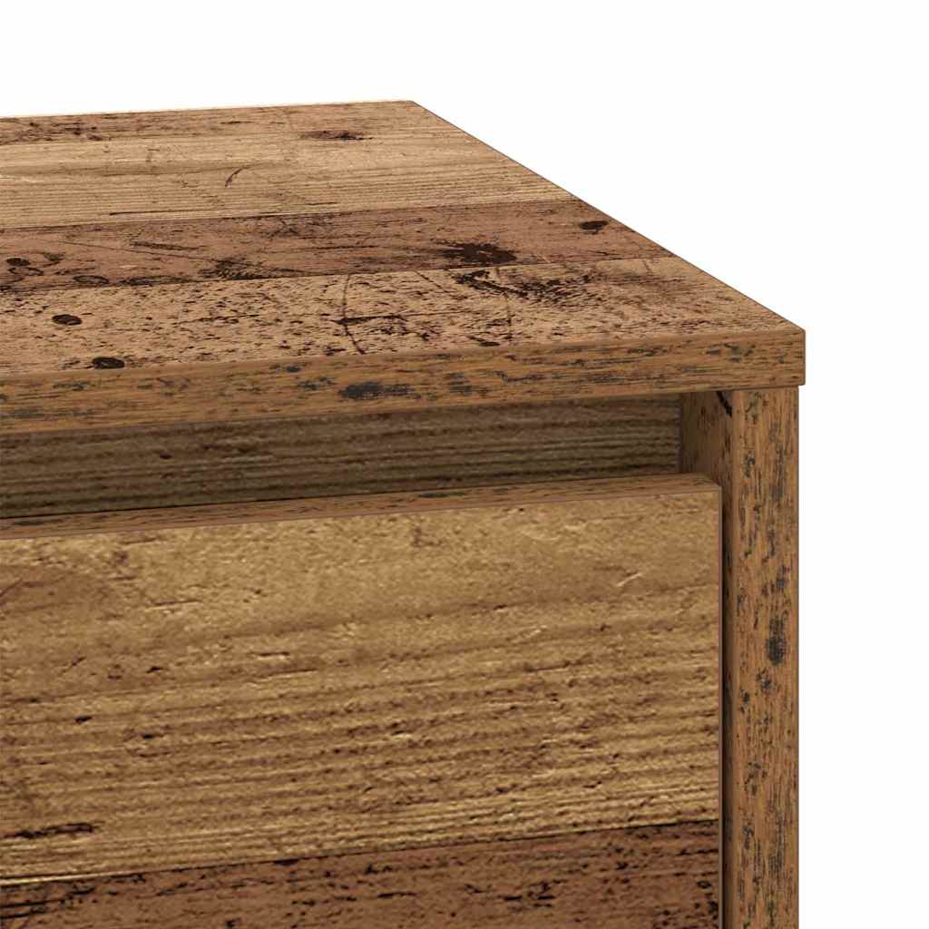 Noćni ormar s ladicama 2 pcs Staro drvo 39 x 34,5 x 50 cm