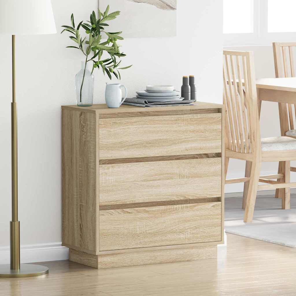 Noćni ormar Sonoma hrast 71 x 34,5 x 75 cm Konstruirano drvo