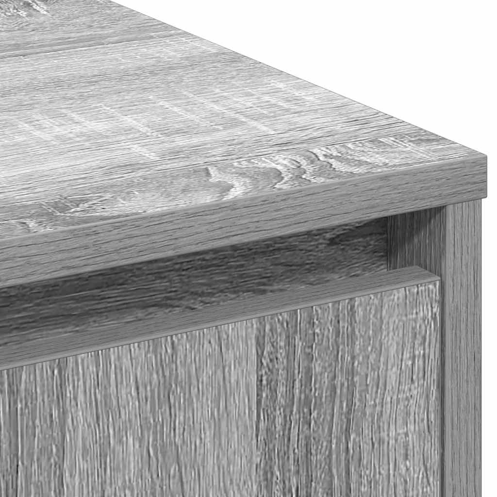 LED komoda za Siva sonoma 71 x 34,5 x 75 cm Konstruirano drvo
