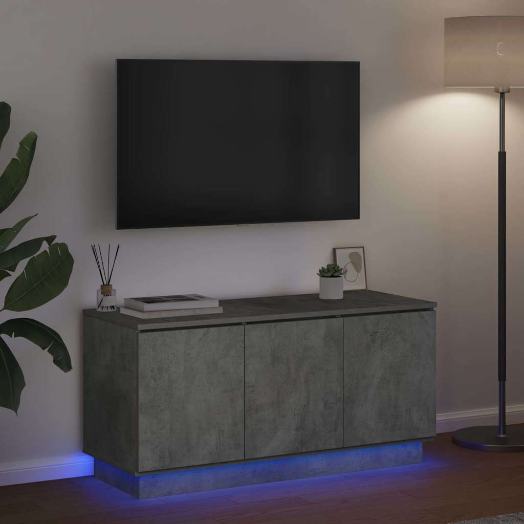 TV ormar Betonski sivi 100 x 38 x 49 cm Konstruirano drvo