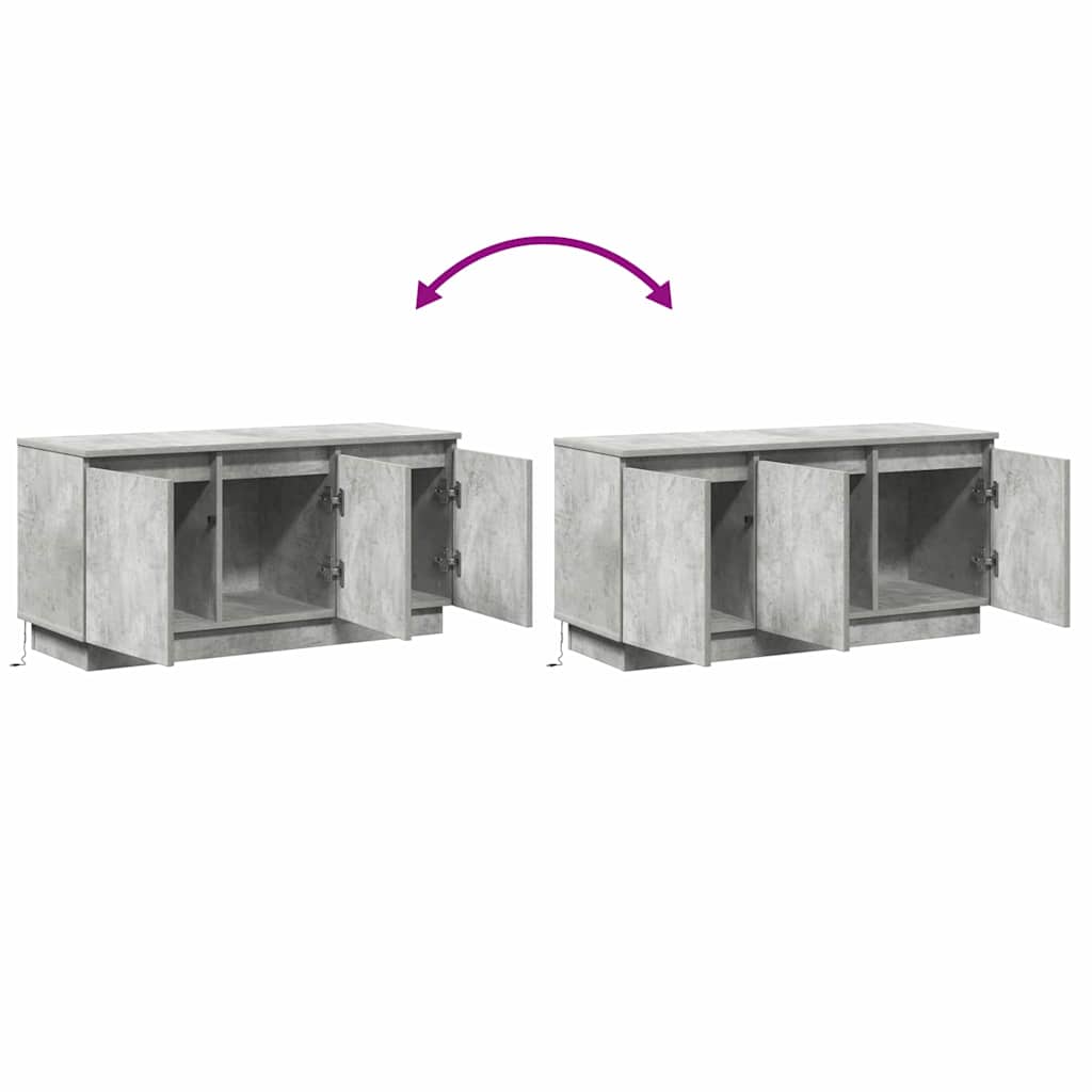 TV ormar Betonski sivi 100 x 38 x 49 cm Konstruirano drvo