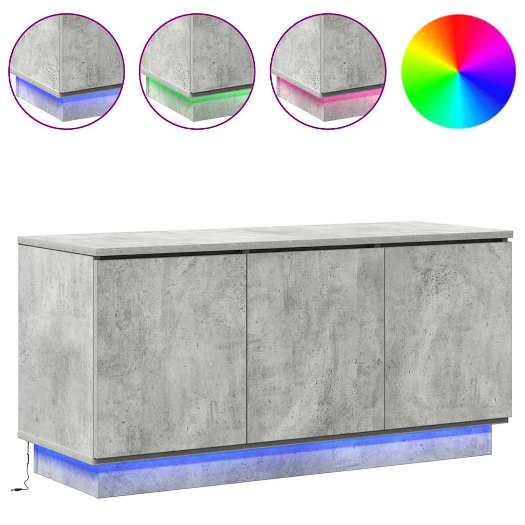 TV ormar Betonski sivi 100 x 38 x 49 cm Konstruirano drvo
