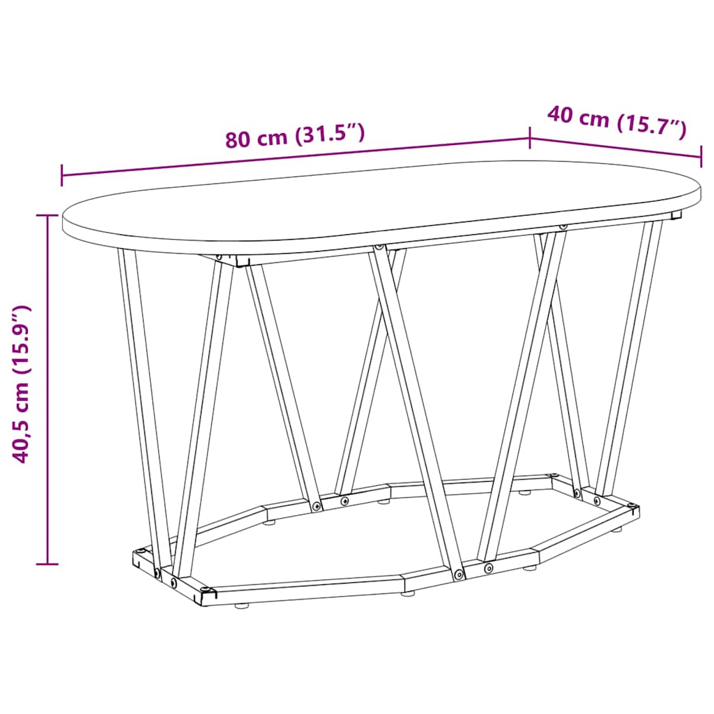 Kava Stol Staro drvo 80 x 40 x 40.5 cm