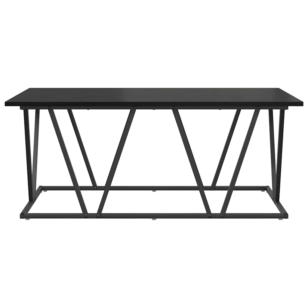 Kava Stol Crni hrast 100 x 50 x 40 cm Projektirano drvo i metal