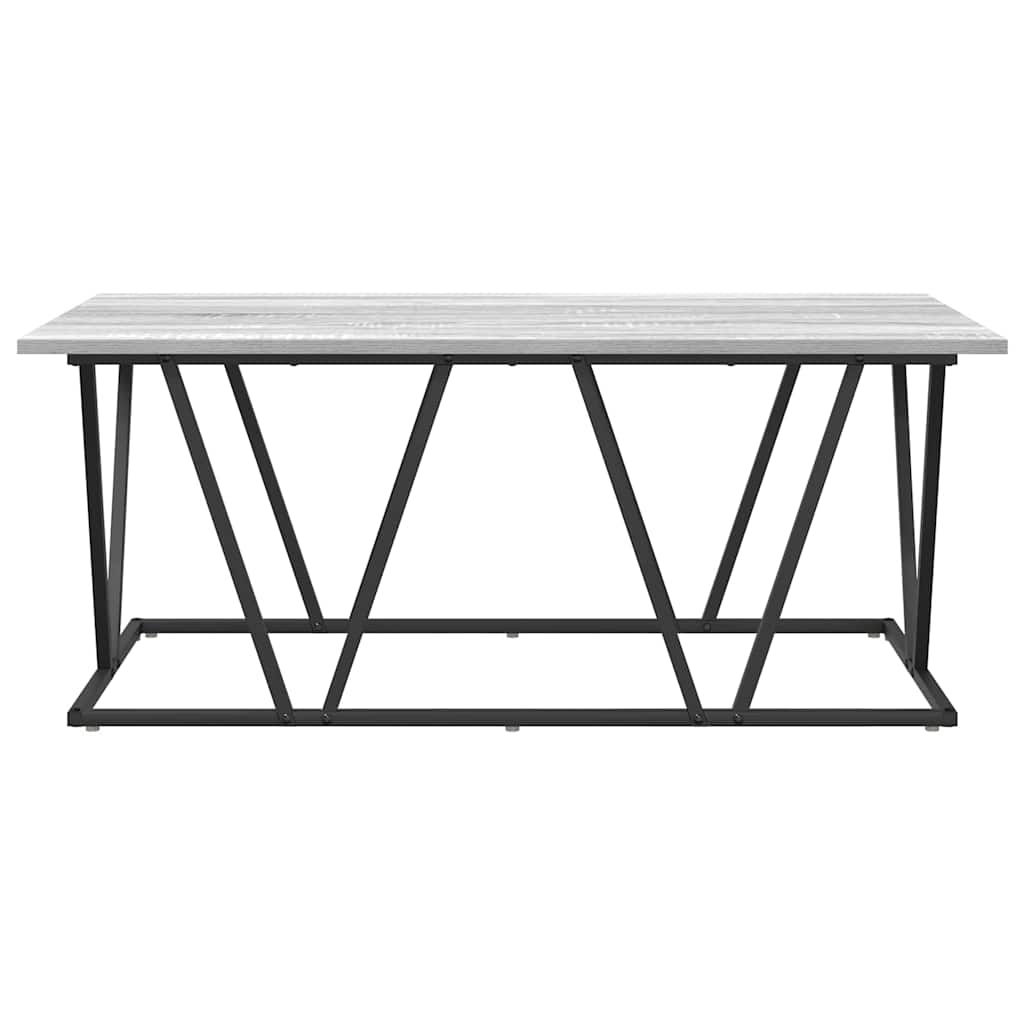 Kava Stol Siva 100 x 50 x 40 cm Projektirano drvo i metal