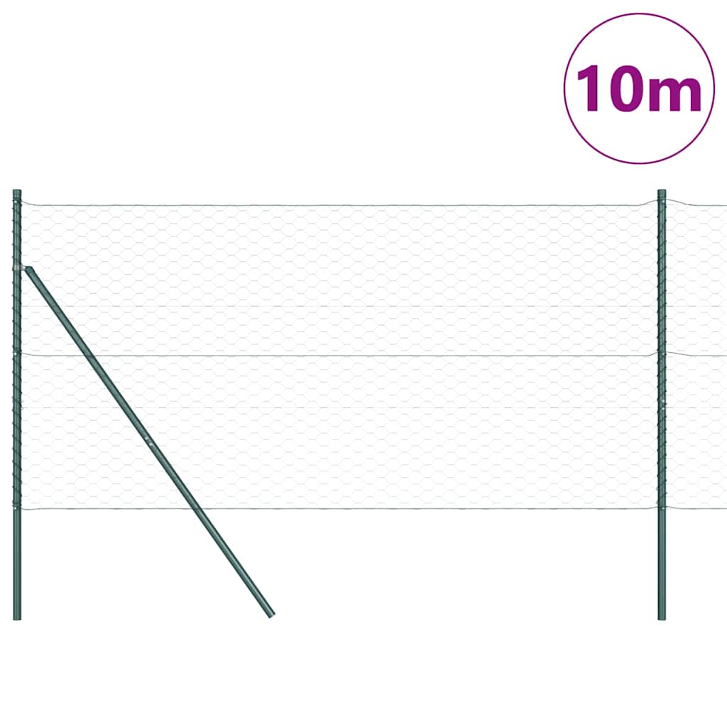 Sukladni osnovni dodatak za hexagonalnu ogradu 10 x 1 m Zelena