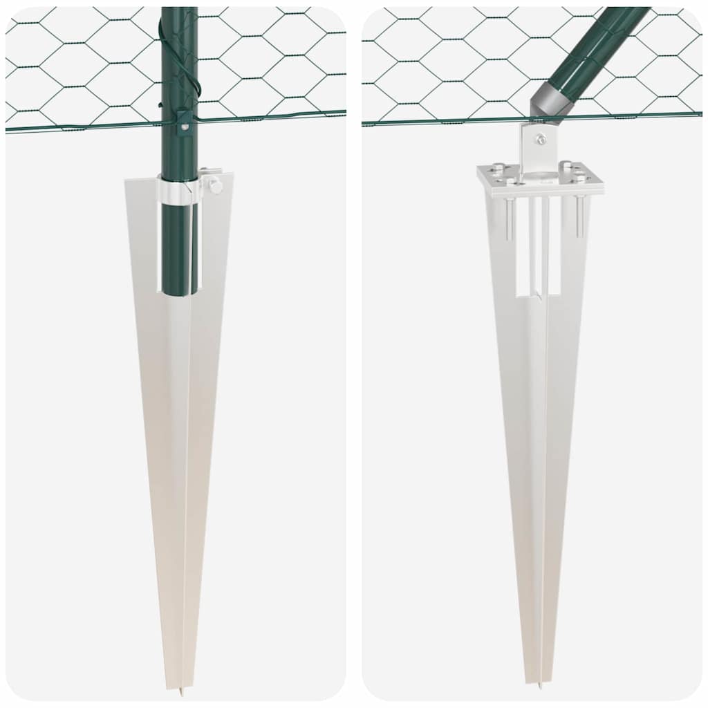 Heksagonalna ograda s stubom 10 x 0,4 m Čelik premazan PVC-om