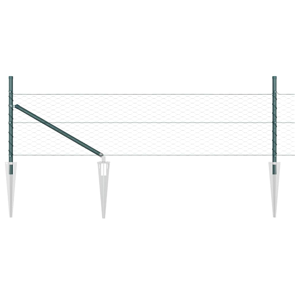 Heksagonalna ograda s stubom 10 x 0,4 m Čelik premazan PVC-om