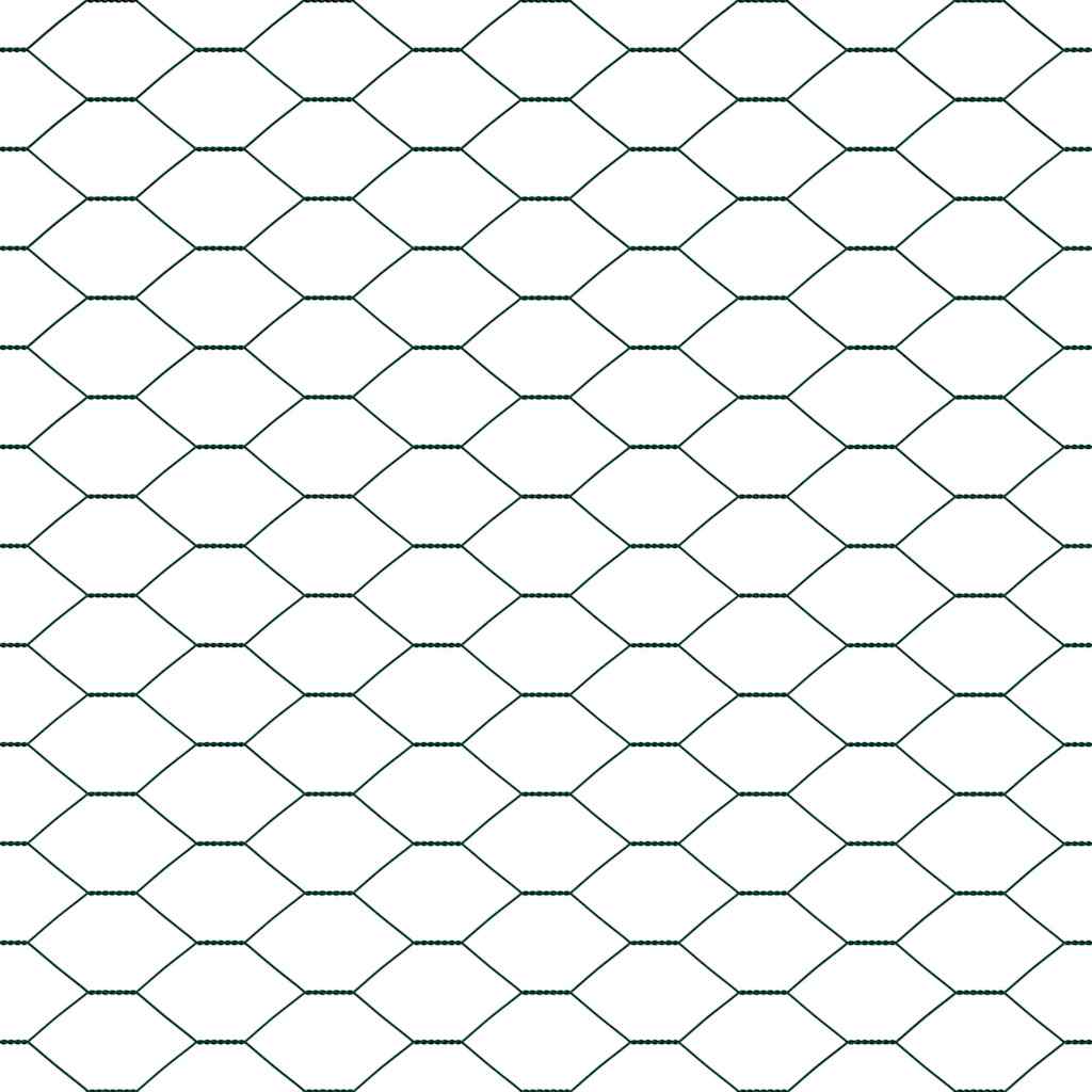 Heksagonalna ograda s stubom 25 x 0,4 m Čelik premazan PVC-om