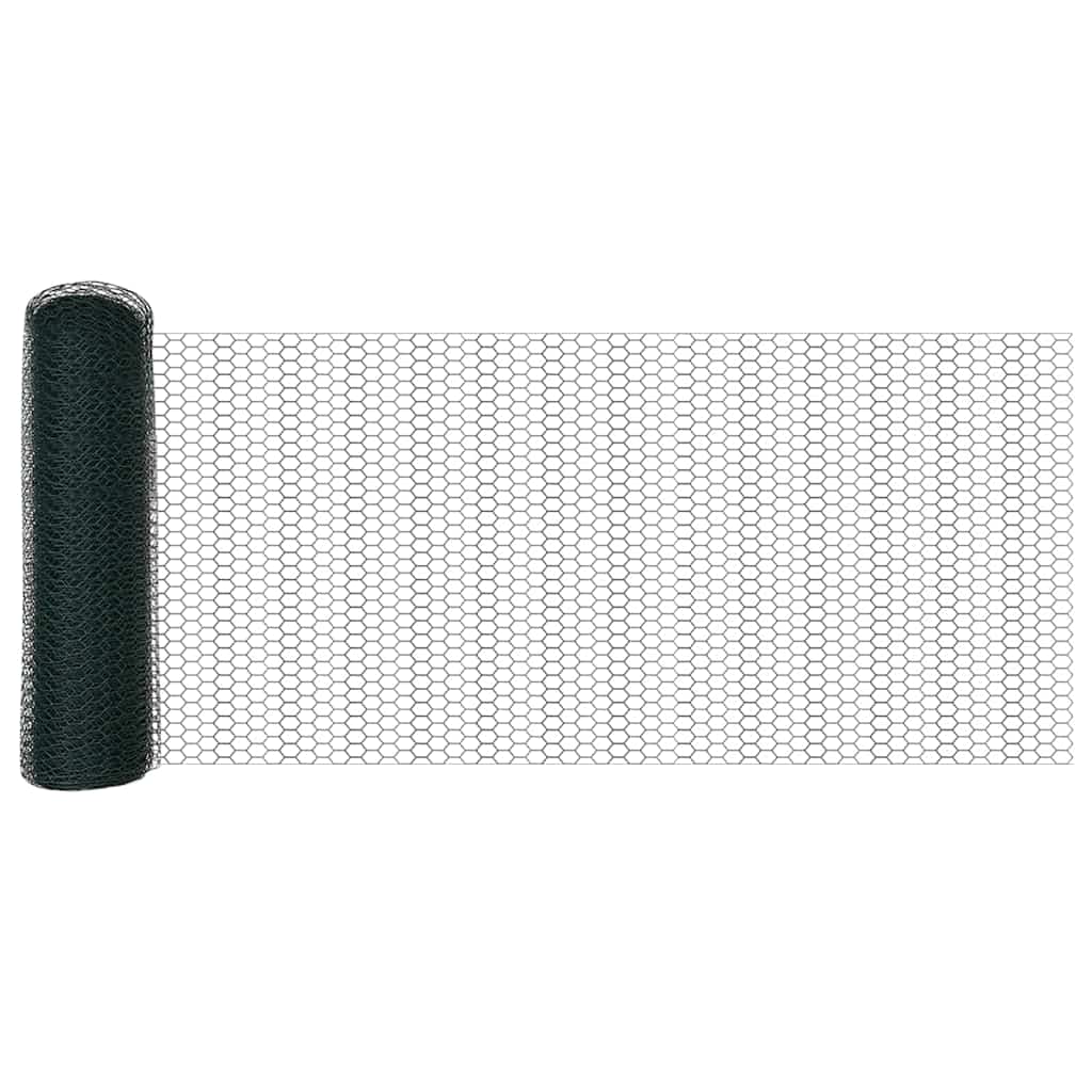 Heksagonalna ograda s stubom 25 x 0,4 m Čelik premazan PVC-om