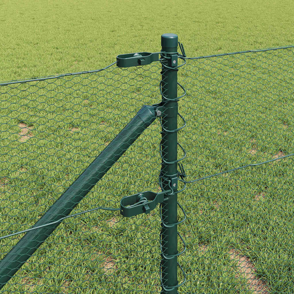 Heksagonalna ograda s stubom 25 x 0,6 m Čelik premazan PVC-om