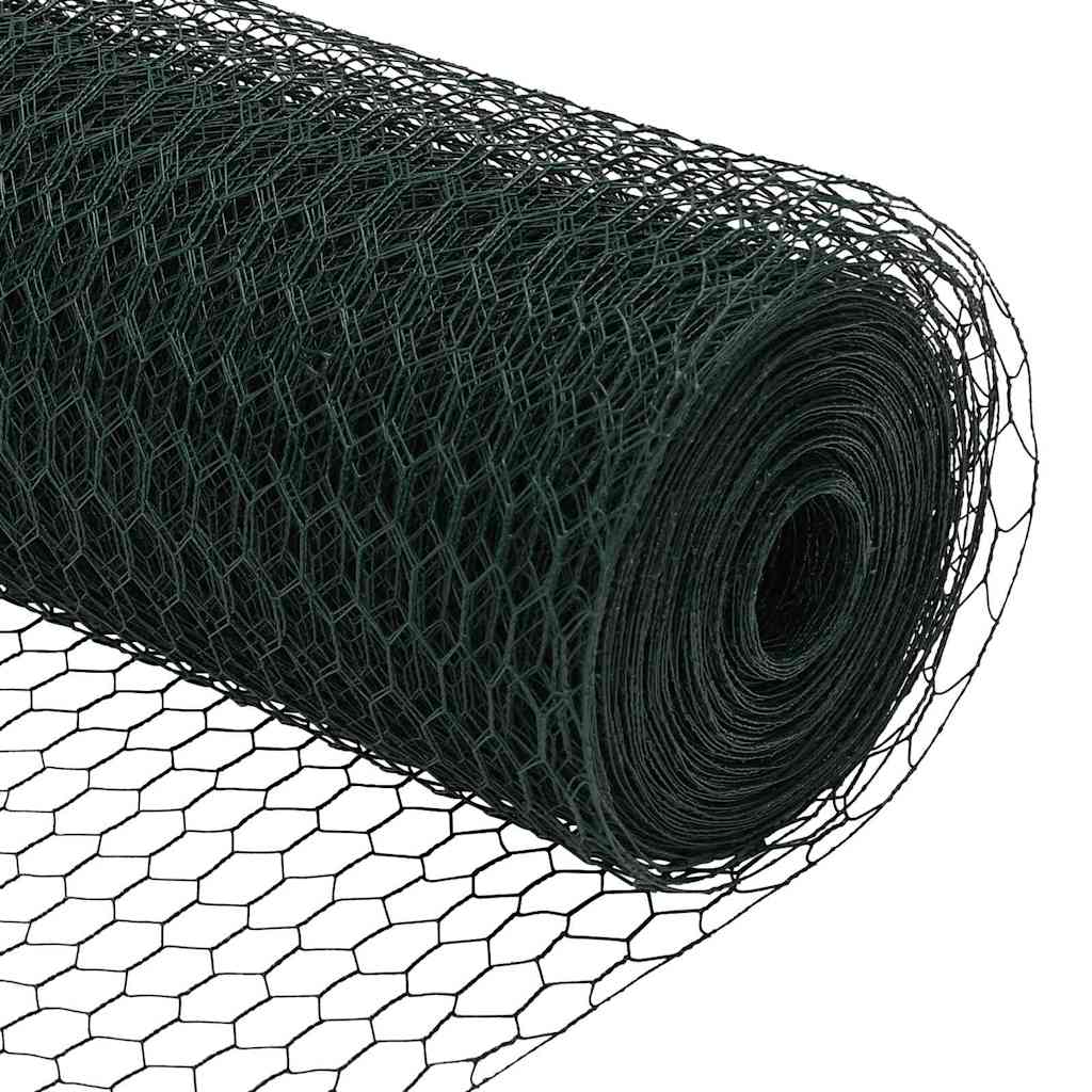 Heksagonalna ograda s stubom 50 x 0,4 m Čelik premazan PVC-om