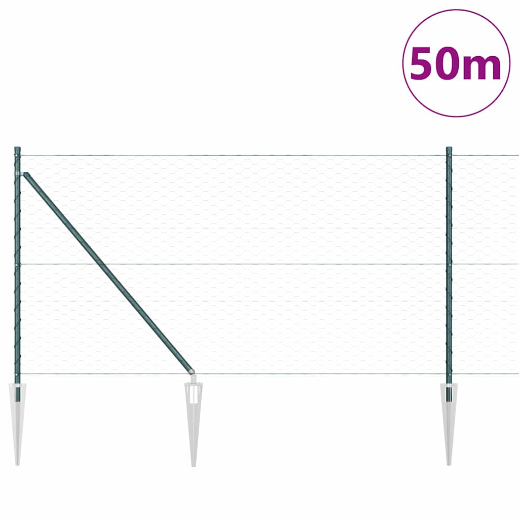 Zavareno žičano ograđivanje s bodljama 50 x 1 m (Š x V)