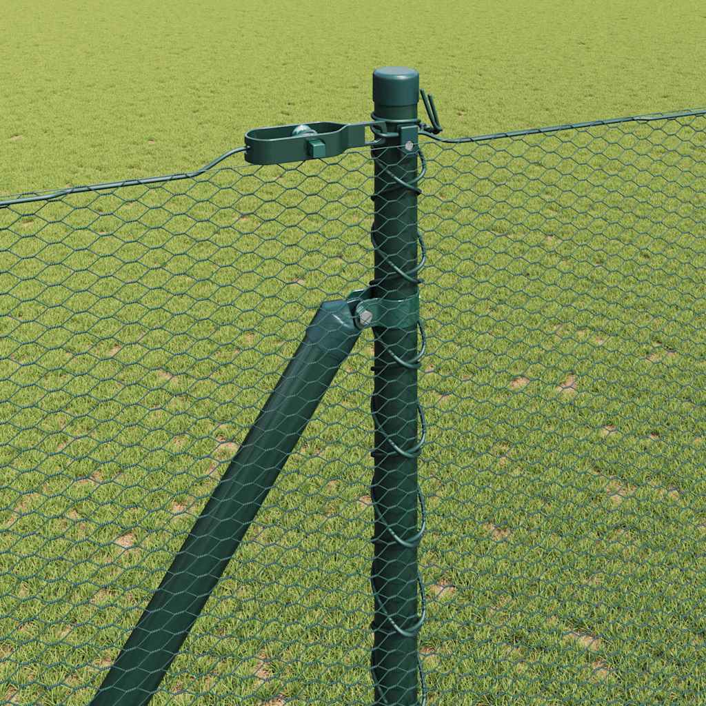 Heksagonalna ograda s stubom 50 x 1,5 m Čelik premazan PVC-om