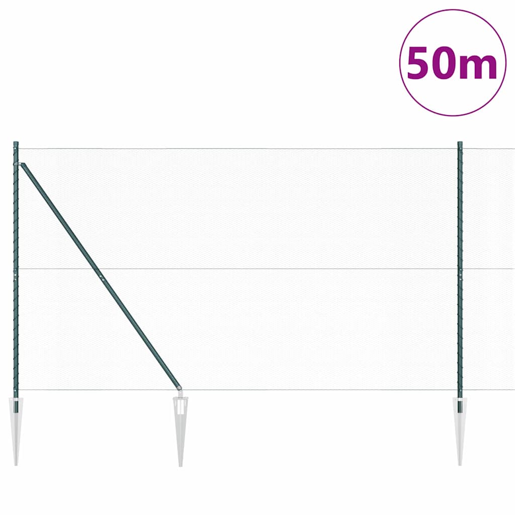 Heksagonalna ograda s stubom 50 x 1,5 m Čelik premazan PVC-om